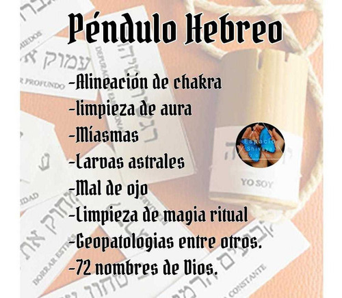 Imagen 2 de 2 de Péndulo Hebreo 3 Sesiones