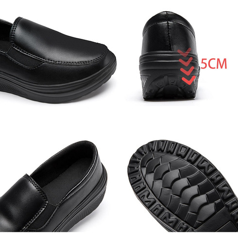Zapatos De Trabajo De Suela Suave De Cuero Artificial Mujers