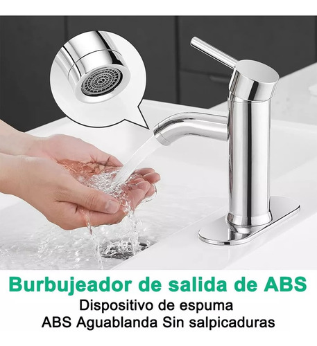 Lavabo Grifo Baño Llave Monomando Fregadero Inoxidable