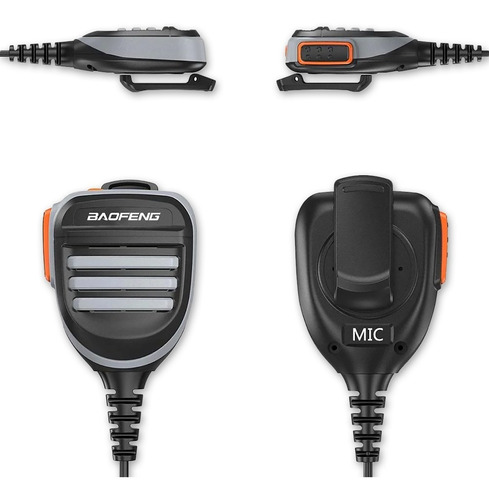 Imagem 4 de 9 de Microfone Ptt Baofeng Legítimo P Rádio Uv-5r Uv-s9 Uv-82 777