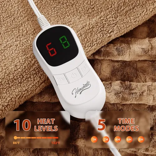 Homemate Electric Heated Blanket Twin Size - 62 X84 Heating