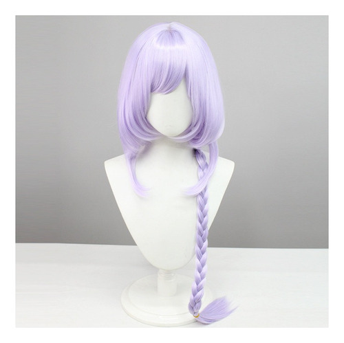 Genshin Impact Qiqi Zombie Cosplay Peluca Largo Pelo 95cm