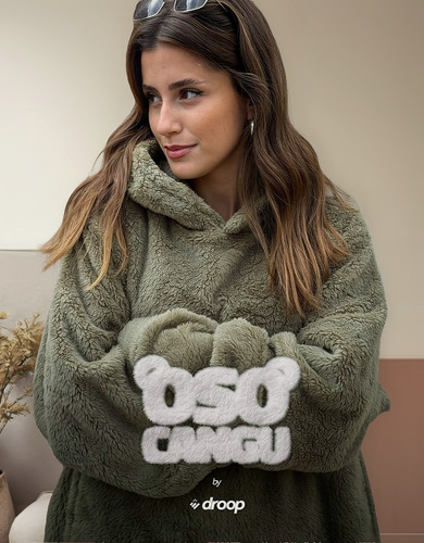 Maxi Buzos Cangu Bata Pijamas Doble Corderito