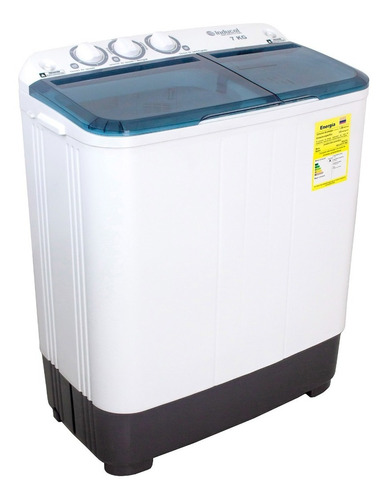 Lavadora semiautomática de doble tina Inducol INDLAV07TT-TMC blanca 7kg 110 V