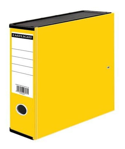 Box File Foolscap 50mm Spin Width Yellow Pack Of 10