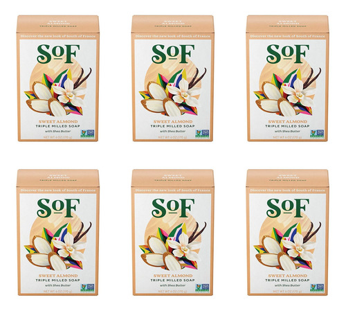 Sof Body Care - Jabón De Barra De Almendras Dulces (anteri.