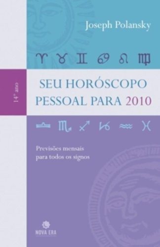 Livro Seu Horoscopo Pessoal Para 2010 - Previsoes Mensais Pa