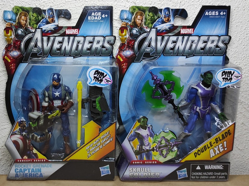 Hasbro The Avengers Movie 3.75 Captain América & Skrull Sold