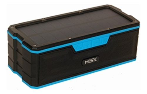 Bocina Cargador Solar Azul Misik Ms208