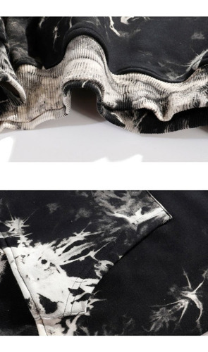 Sudadera Con Capucha 85% Algodón Tie Dye Hombres Sudaderas C