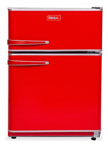 Heladera Minibar Neba A128 Roja Con Freezer 124l 220v Color Rojo