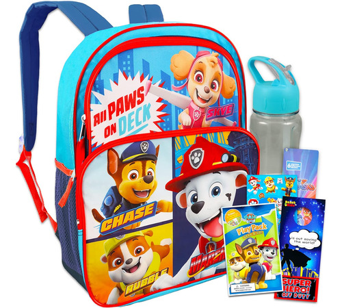 Mochila Escolar Nick Shop Diseno De Paw Patrol