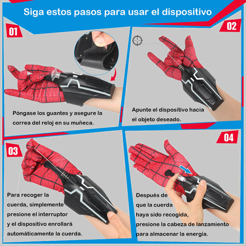 Lanza Telarañas Spiderman Juego De Rol Infantil For Niños-a