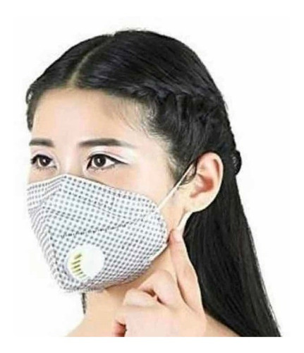 Barbijo Con Respirador Anti Polvo Uña Manicura Cosmetologia