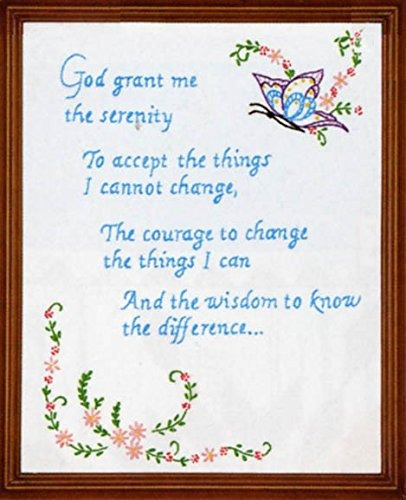 Estampilla White Stampped 11x14serenity Prayer