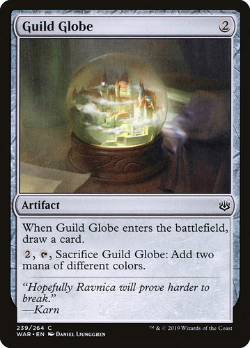 Carta Magic Guild Globe War Of The Spark Mtg