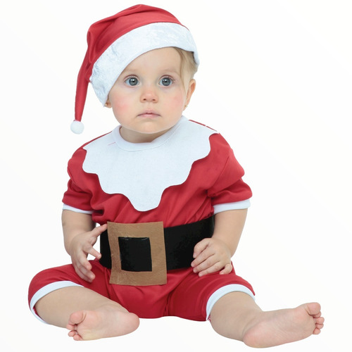 Disfraz Mameluco Bebé Santa Navidad