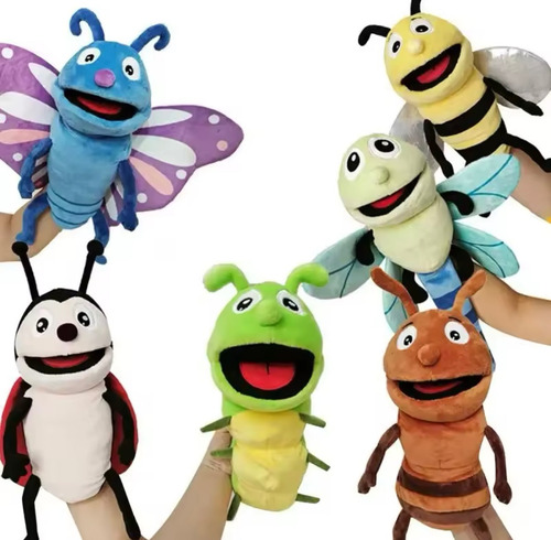 Marioneta Abeja Títere Material Didáctico Maestros Preescola
