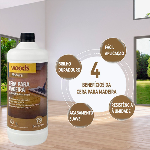 Woods Acabamento Para Madeira - 1 Litro - Bellinzoni
