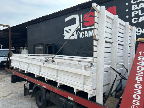 Carroceria Madeira 4,50m Reformada Reforçada 3/4 Utilitario