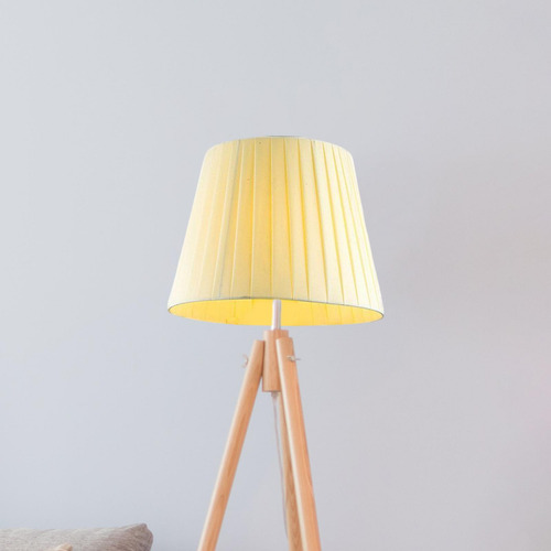 Decoración Del Hogar De La Lámpara De Borde Recto Amarillo