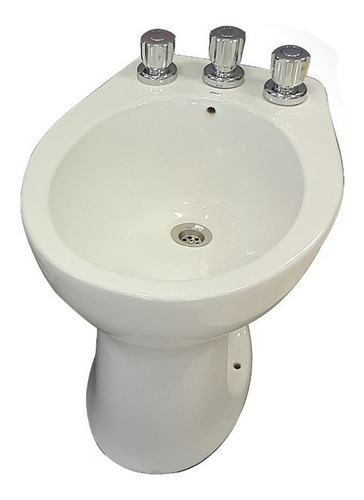 Imagen 6 de 10 de Bidet Deca Marajo 1 3 Agujeros Bide Sanitario Bl Baño Blanco