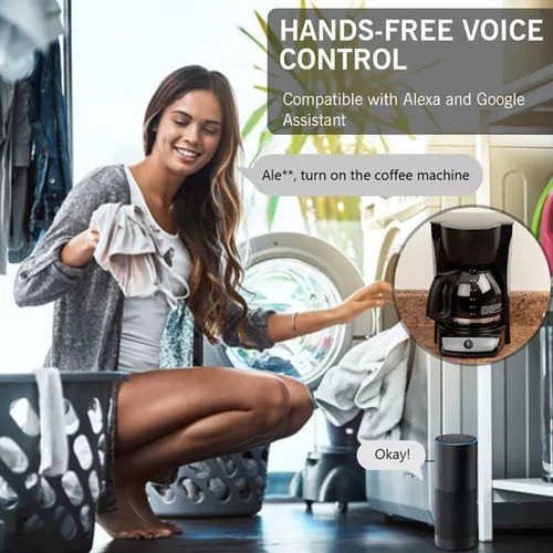 Enchufe Wifi 2 Interruptor Inteligente Alexa Blanco