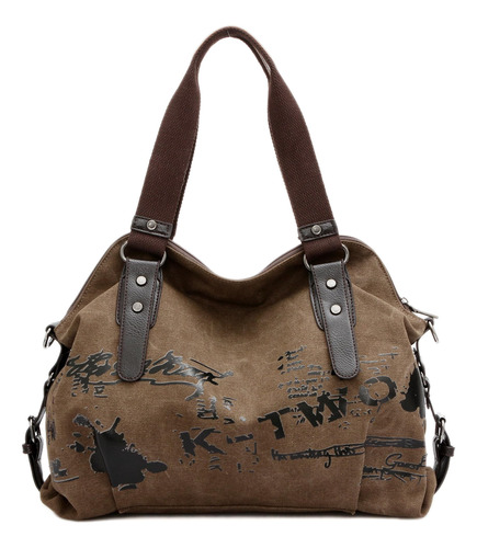 Bolsos De Mujer Casual Vintage Hobo Lona Mulit-bolsillo Mone