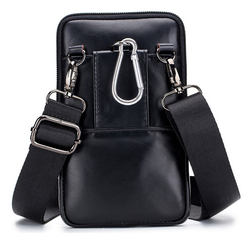 Lujo Bolso De Cintura Hombre Piel Genuino Bolso Cruzada