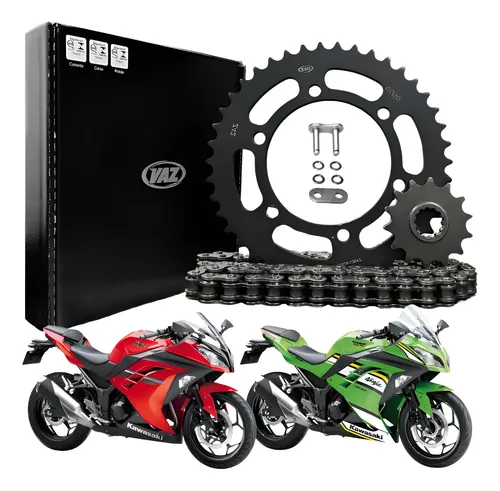 Kit Relação Transmissão Kawasaki Z300 Ninja 300 C/ Retentor - R$ 262,42