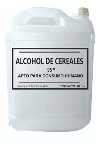 Alcohol De Cereales  Ideal Para Licores  10 Litros