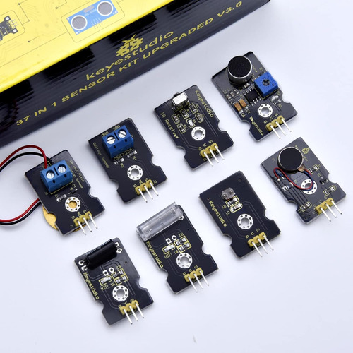 Kit De Sensores Keyestudio 37 En 1, Kit Inicial De 37 Mod...