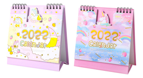 Mini Calendar 2022 Con Forma De Unicornio, Calendario De Esc