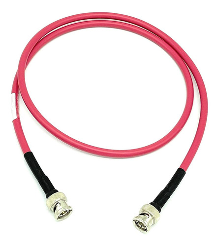 Cable De Audio Y Video Bnc 3g / 6g Hd, Rg59 | Rojo / 1 M