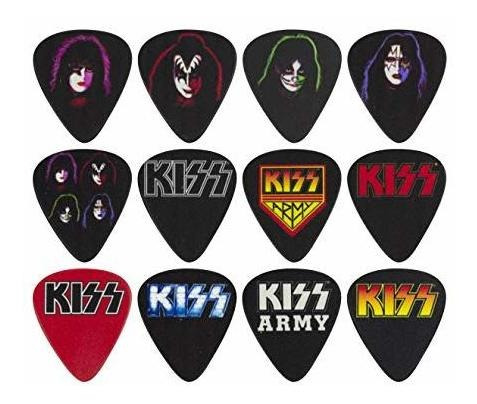 Puas De Guitarra Kiss X12 Mod:1 Celuloide Made In Canada