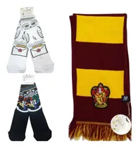 Comprar Bufanda + 2 Pares Medias Combo Harry Potter Oficial Lechuza Combo Bufanda Mas Medias