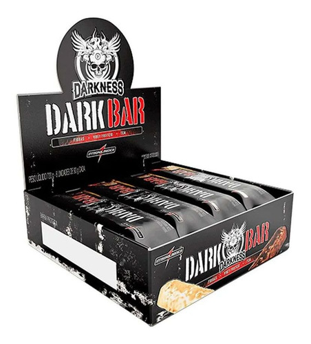 Cx Whey Bar Darkness 8 Un Salted Caramel Com Amendoim 90g
