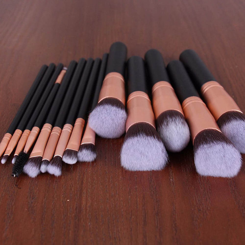 Kit De Pincéis De Maquiagem De 14 Peças Para Base, Pó, Sombr