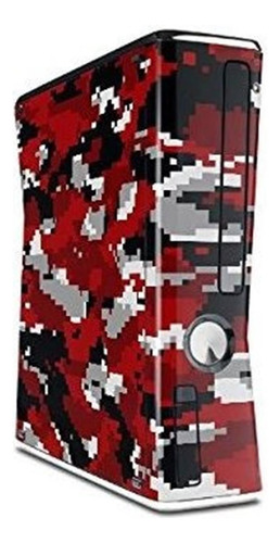 Piel Wraptorcamo Digital Camo Red Para Xbox 360 Delgado Vert