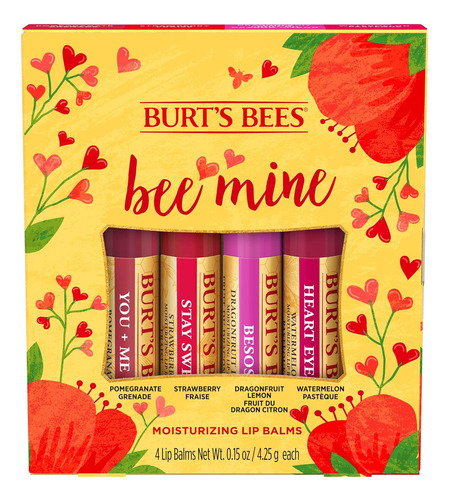 Juego De 4 Bálsamos Labiales Personalizados Con Varias Sabor