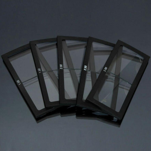 2 Lente De Lupa De Vidrio Transparente 110x55mm Gafas De