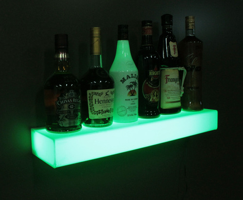 Repisa Bar Estante Acrílico Led Color Ef-4422r