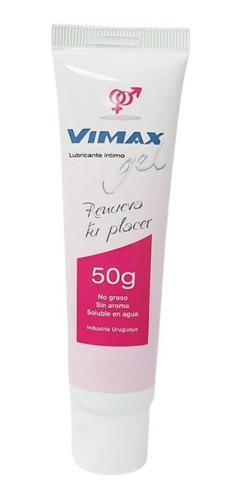 Imagen 1 de 1 de Vimax Gel Lubricante / Hidratante Intimo. Base Acuosa.  50 G