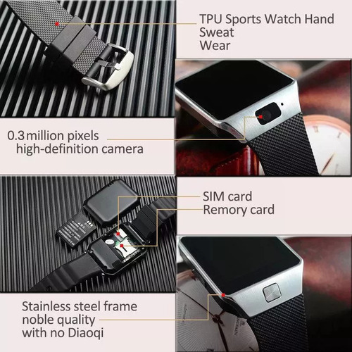 Reloj Inteligente Con Chip Y Teléfono Celular Con Cámara
