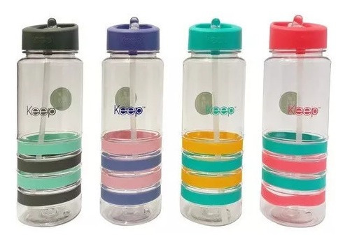 Botella Keep Bandas Colores 750ml Agua Bebidas