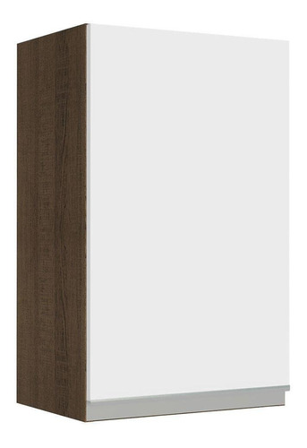 Armário Aéreo Madesa Glamy 40 Cm 1 Porta - Rustic/branco