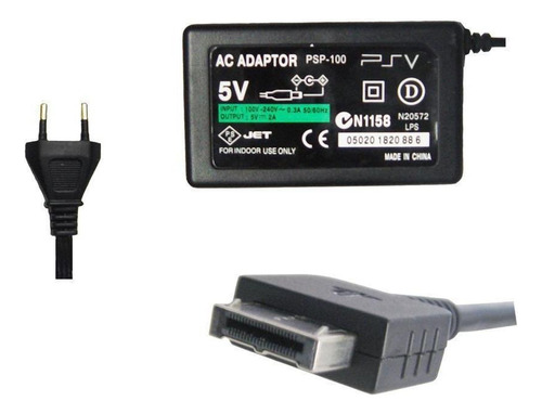 Fonte Carregador Bivolt Ps Vita 1000 Com Cabo Usb