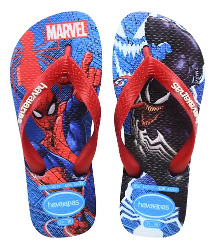 Chinelo Havaianas Infantil Homem Aranha Top Marvel Original