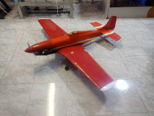 Avion Aeromodelismo Rc, Mustang P-51, Rossi 55, Electrónica