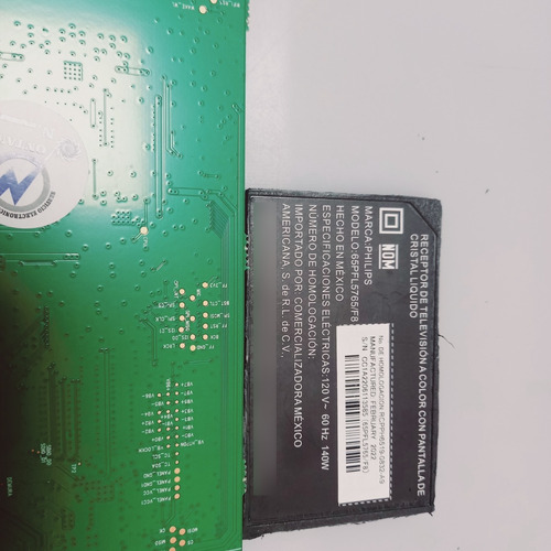 Tarjeta Main Para Pantalla Philips Modelo 65pfl5765/f8 (Usado)